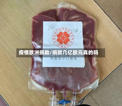 疫情欧洲捐助/捐款几亿欧元真的吗-第2张图片