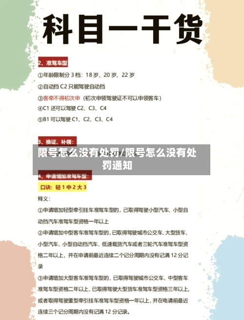 限号怎么没有处罚/限号怎么没有处罚通知-第1张图片