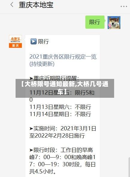【大桥限号通知最新,大桥几号通车】-第2张图片