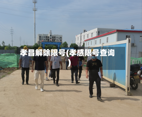 孝昌解除限号(孝感限号查询)-第2张图片