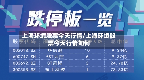 上海环境股票今天行情/上海环境股票今天行情如何-第3张图片